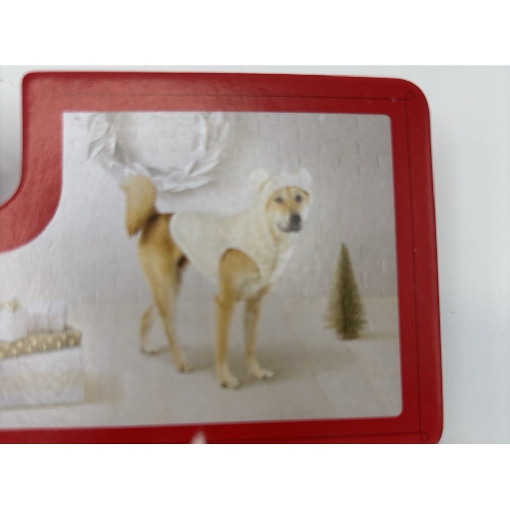 Wondershop Pet‎ Hoodie White Fuzzy with Ears Size Medium